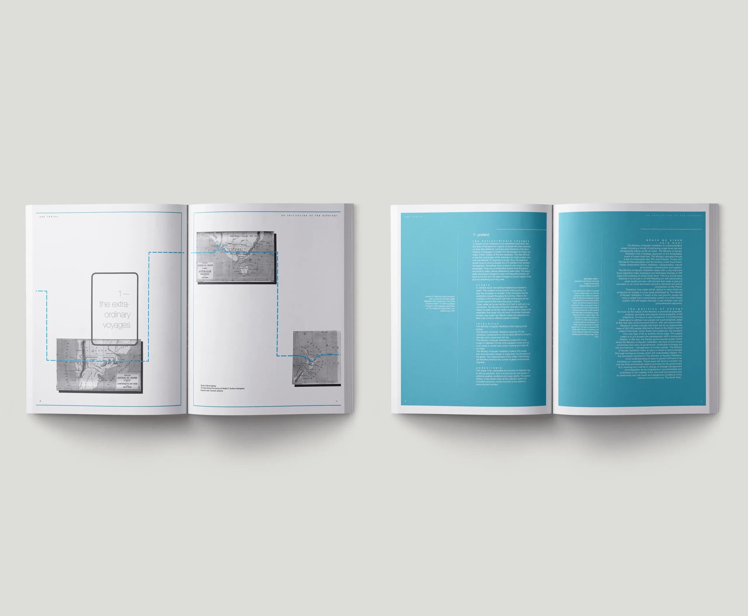 Sea Fables, publication spreads 1