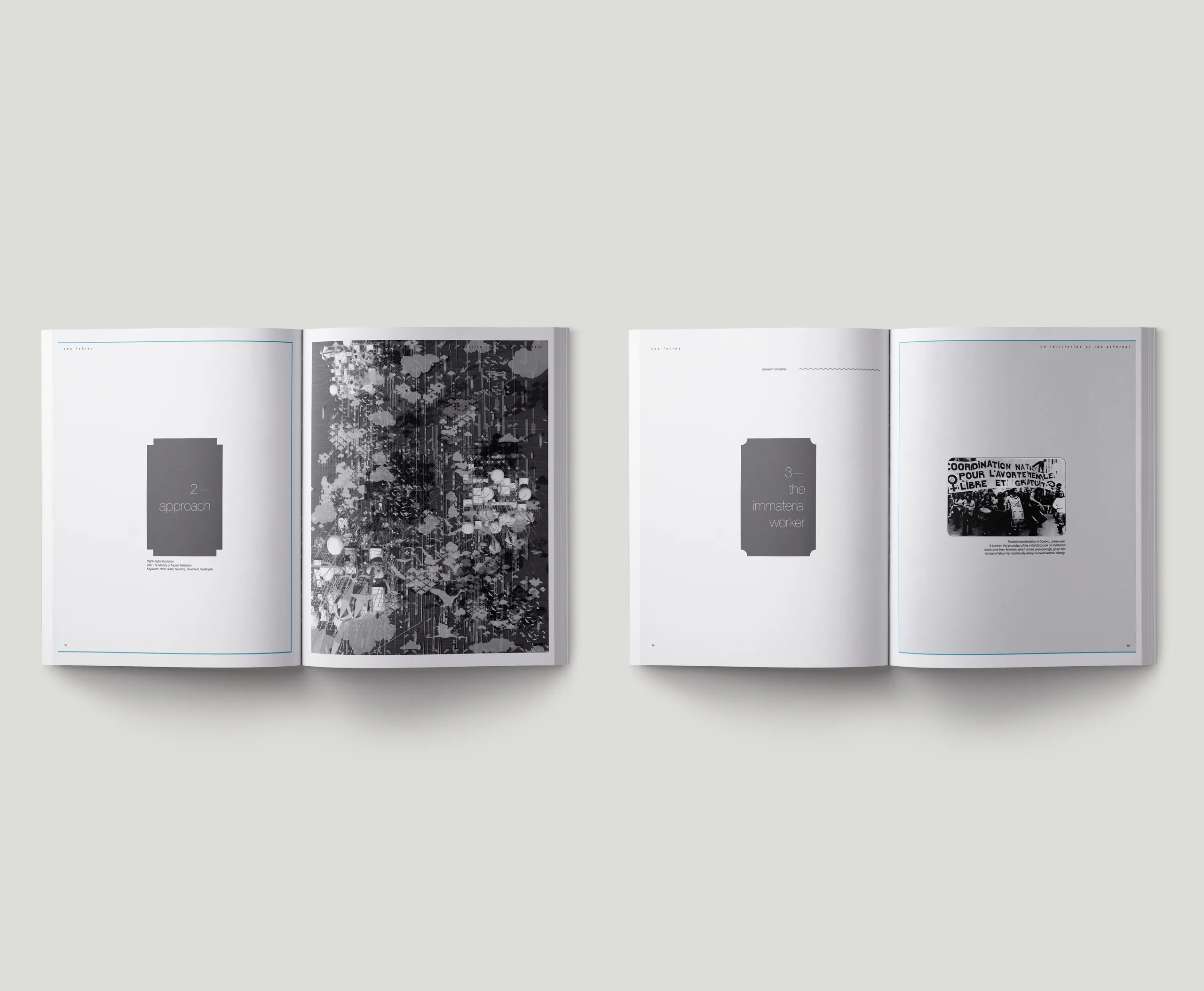 Sea Fables, publication spreads 2