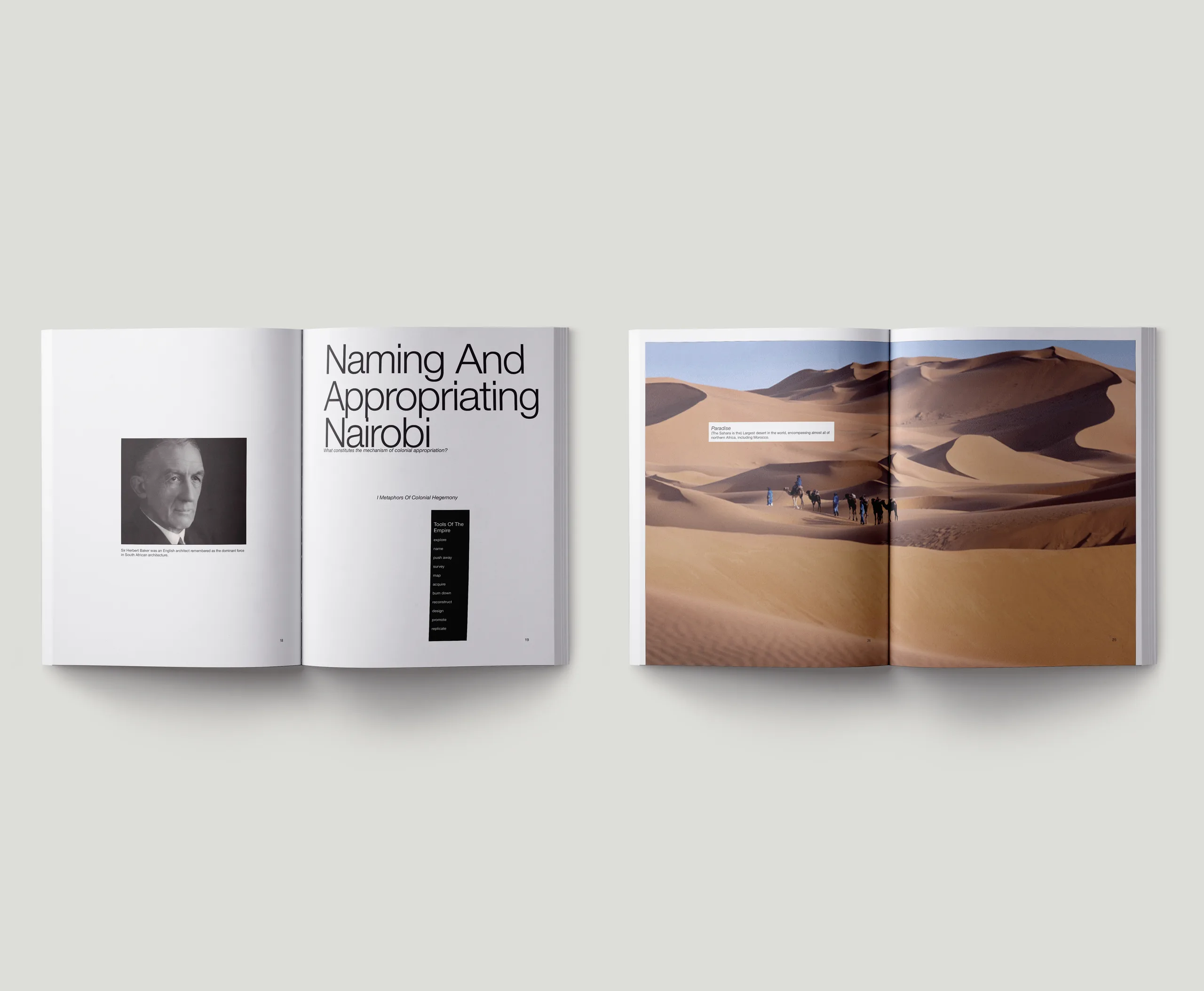 Tools of the Empire, publication spreads 2